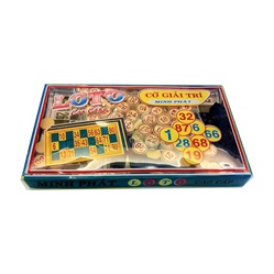 Bingo Card Game - Loto - Plastic Game Pieces