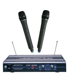 Vocopro UHF-3200 UHF-Dual Channel Wireless Microphone System