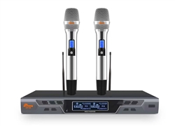 IDOLpro UHF-535 Digital Automatic Scan Vocal Support Dual Wireless Microphones