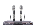 IDOLmain Professional Dual Wireless Microphones UHF-X1D Anti Feedback Control