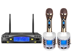 Better Music Builder VM-93C G5 Dual Channel UHF Wireless Rechargeable Microphone System