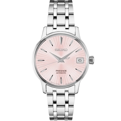 Seiko Presage Automatic Pink Dial Stainless Steel Women’s Watch SRP839