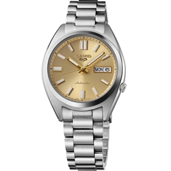 Seiko 5 Sports Automatic SNXS Series Classic Gold Dial Watch SRPL59