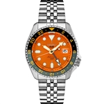 Seiko 5 Sports 42.5mm Orange Dial Stainless Steel Men's Watch SSK005