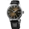 Seiko Presage SSK039 Automatic Cocktail Time GMT Brown Dial Black Leather Watch