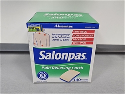 Salonpas Pain Relieving Patch 2.83 x 1.81 inch - 140 Patches