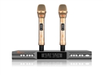 IDOLmain UHF-X2D Golden Dragons Engraved  Professional Graded Wireless Microphones